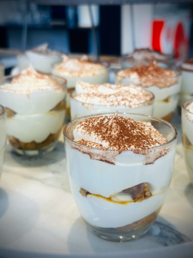 Dessert tiramisu café