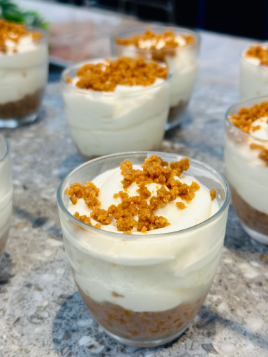 Dessert cheesecake spéculoos